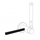 Tres wieszak na ręcznik do baterii bidetowej czarny mat 03412401NM