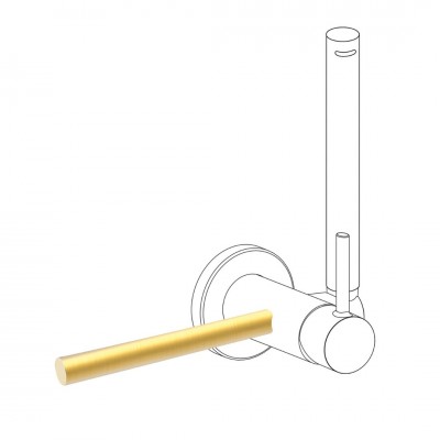 Tres wieszak na ręcznik do baterii bidetowej złoty mat 03412401OM