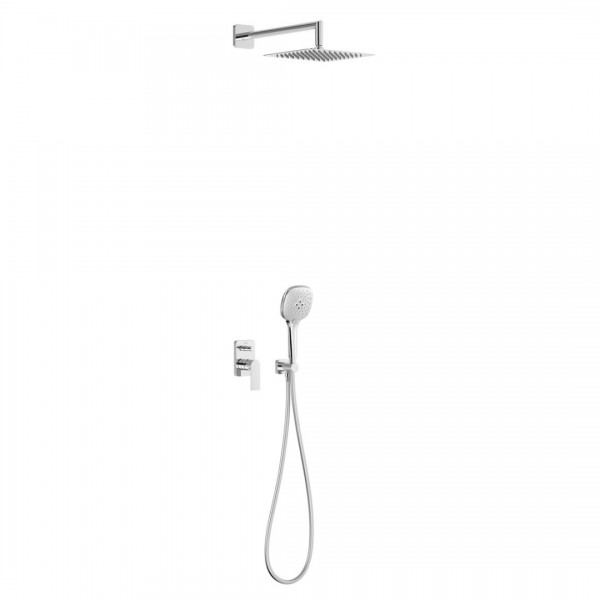 Tres Loft Tres zestaw prysznicowy podtynkowy deszczownica 25 cm chrom 20018011