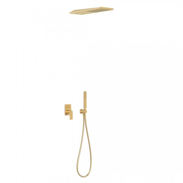 Tres Loft Tres zestaw prysznicowy podtynkowy złoty mat 20018005OM