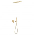 Tres Loft Tres zestaw prysznicowy podtynkowy złoty mat 20018005OM