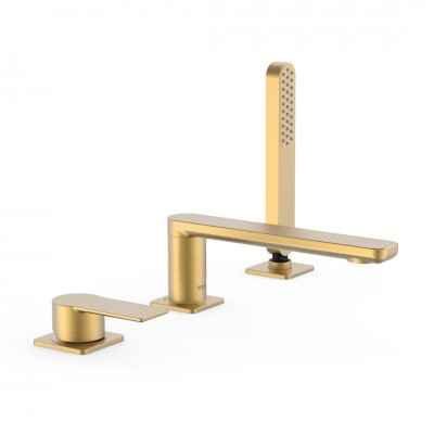 Tres Loft Tres bateria wannowa 3-otworowa złoty mat 20016203OM