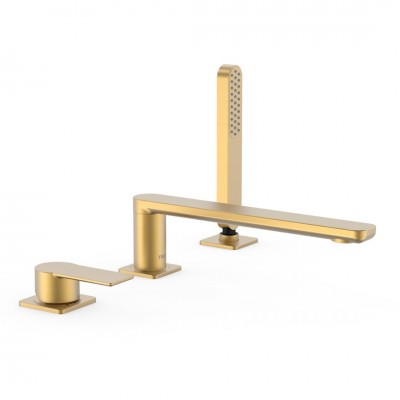 Tres Loft Tres bateria wannowa 3-otworowa złoty mat 20016201OM