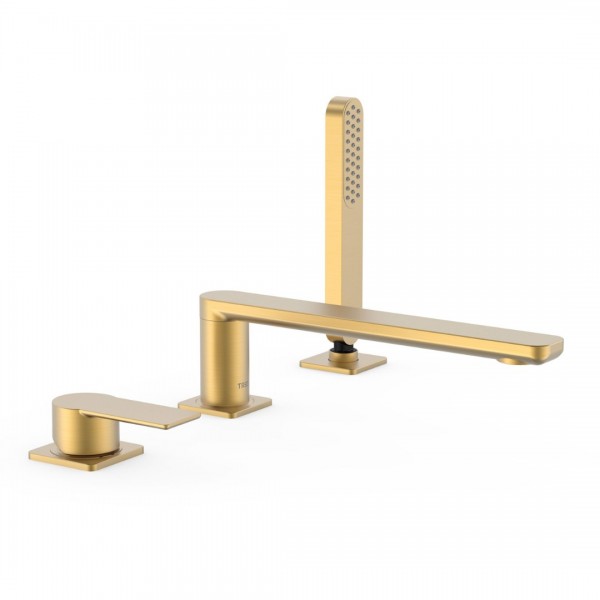 Tres Loft Tres bateria wannowa 3-otworowa złoty mat 20016201OM