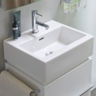 Laufen Living Square umywalka ścienna 45x38 cm prostokątna biała H8154320001041
