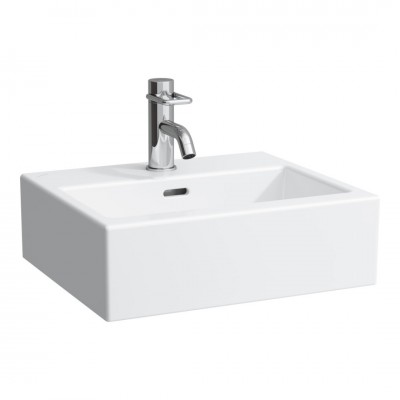 Laufen Living Square umywalka ścienna 45x38 cm prostokątna biała H8154320001041