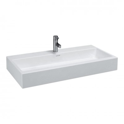 Laufen Living City umywalka ścienna 100x46 cm szlifowany spód biała H8184380001041