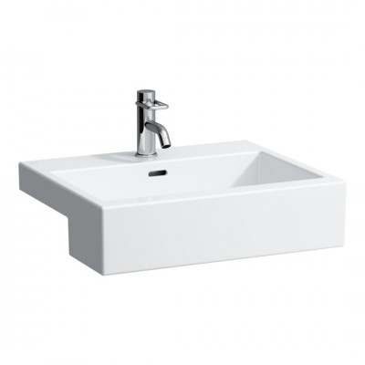 Laufen Living City umywalka półblatowa 55x46 cm prostokątna biała H8134320001041