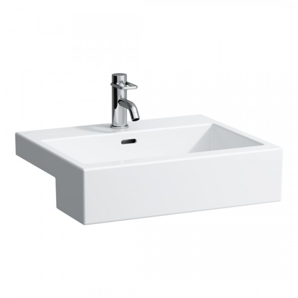 Laufen Living City umywalka półblatowa 55x46 cm prostokątna biała H8134320001041