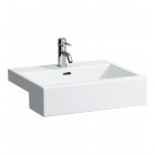 Laufen Living City umywalka półblatowa 55x46 cm prostokątna biała H8134320001041