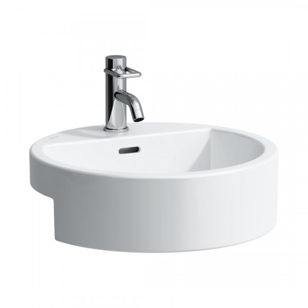 Laufen Living City umywalka półblatowa okrągła 46 cm biała H8134310001041