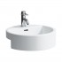 Laufen Living City umywalka półblatowa okrągła 46 cm biała H8134310001041