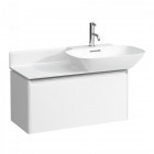 Laufen Ino umywalka ścienna 56x45 cm z blatem 90x36 cm po lewej stronie biała H8133010001041