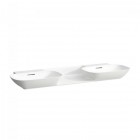 Laufen Ino umywalka ścienna podwójna 56x45 cm z blatem biała H8143040001091