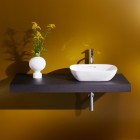 Laufen Ino umywalka nablatowa 50x36 cm prostokątna szlifowany spód biały mat H8123027571091