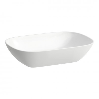 Laufen Ino umywalka nablatowa 50x36 cm prostokątna szlifowany spód biała H8123020001121