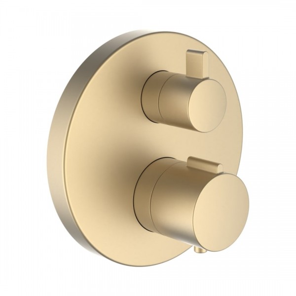 Laufen City Therm bateria prysznicowa termostatyczna podtynkowa złoty szczotkowany HF905474462000