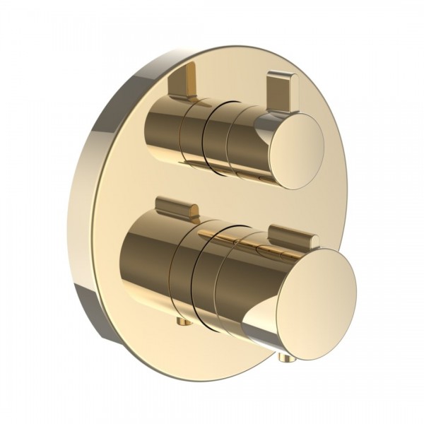 Laufen City Therm bateria prysznicowa podtynkowa złoty połysk HF905474463000