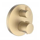 Laufen City Therm bateria wannowo-prysznicowa termostatyczna podtynkowa złoty szczotkowany HF905475462000