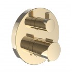 Laufen City Therm bateria wannowo-prysznicowa termostatyczna podtynkowa złoty połysk HF905475463000