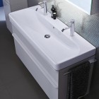 Geberit Smyle Square umywalka 120x48 cm prostokątna biała z powłoką KeraTeck 500.253.01.8