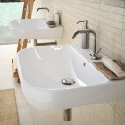 Geberit Smyle umywalka 70x48 cm półokrągła biała 500.248.01.1