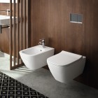 Geberit Smyle Square miska WC wisząca Rimfree z deską WC wolnoopadającą biała 500.683.00.2