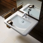 Geberit Selnova Comfort umywalka 65x55 cm prostokątna dla osób niepełnosprawnych biała 500.788.01.7