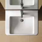 Geberit Selnova Comfort umywalka 65x55 cm prostokątna dla osób niepełnosprawnych biała 500.789.01.7