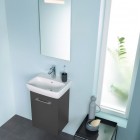 Geberit Selnova Square zestaw łazienkowy 45 cm umywalka z szafką lava mat 502.747.00.1