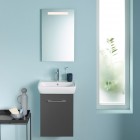 Geberit Selnova Square zestaw łazienkowy 50 cm umywalka z szafką lava mat 502.751.00.1