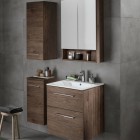 Geberit Selnova Square szafka boczna 33x29,7x85 cm wisząca orzech włoski hickory 501.278.00.1