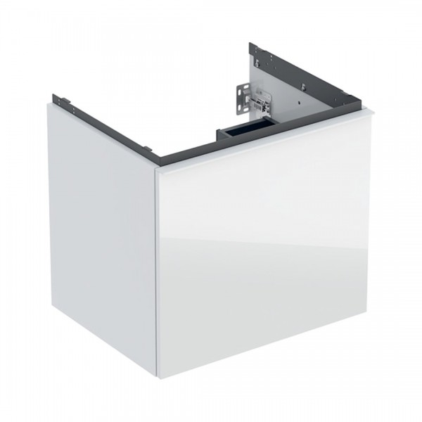 Geberit Acanto szafka podumywalkowa 59,2 cm wisząca biały połysk/szkło 503.003.01.2