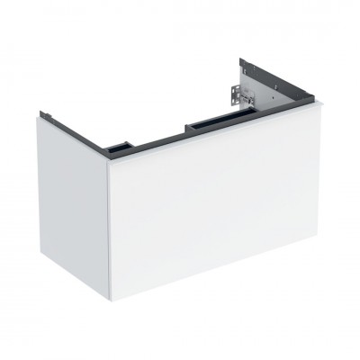 Geberit Acanto szafka podumywalkowa 88,8 cm wisząca biały połysk 503.005.01.1