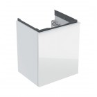 Geberit Acanto szafka podumywalkowa 44,6 cm wisząca biały połysk/szkło 503.002.01.2