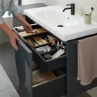 Geberit Acanto szafka 45,5 cm boczna wisząca lava mat/szkło 503.010.JK.2