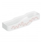 Geberit Bambini umywalka 140x39 cm wisząca lewa biała wzór czerwony/pomarańczowy 502.975.FY.2