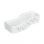 Geberit Bambini umywalka 90x39 cm wisząca lewa biała wzór zielony/jasnozielony 502.973.79.2