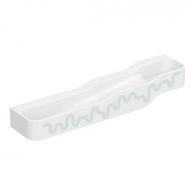 Geberit Bambini umywalka 180x39 cm wisząca lewa biała wzór zielony/jasnozielony 502.977.79.2