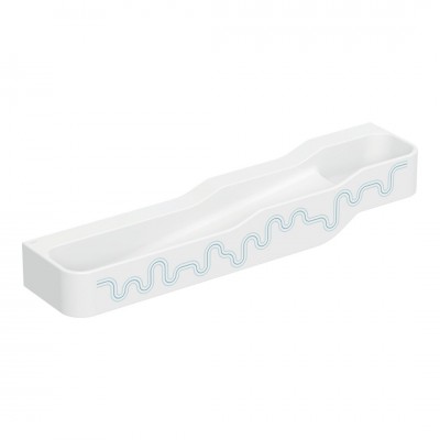 Geberit Bambini umywalka 180x39 cm wisząca lewa biała wzór niebieski/jasnoniebieski 502.977.SX.2