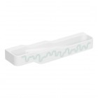 Geberit Bambini umywalka 180x39 cm wisząca prawa biała wzór zielony/jasnozielony 502.978.79.2