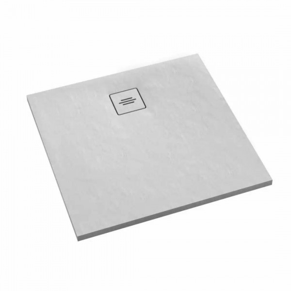 Schedpol Protos White Stone brodzik kwadratowy 80x80 cm 3SP.P2K-8080/B/ST-M1/B/ST