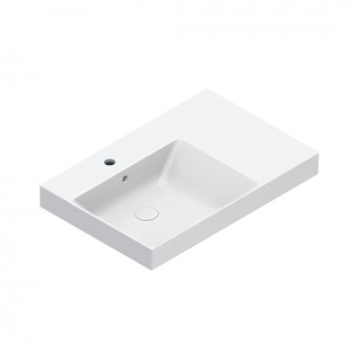 Catalano Zero umywalka 75x50 cm prostokątna lewa biała 0120791001