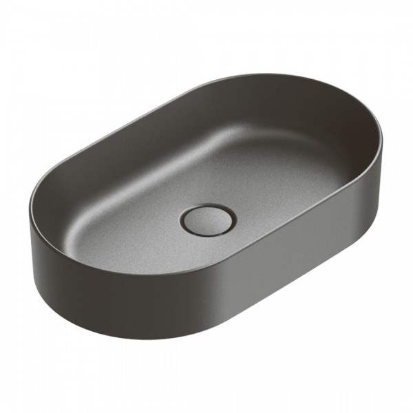 Catalano Zero umywalka nablatowa 60x35 cm owalna czarny mat 0122600022