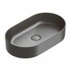 Catalano Zero umywalka nablatowa 60x35 cm owalna czarny mat 0122600022