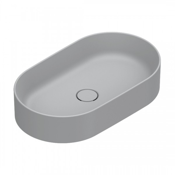 Catalano Zero umywalka nablatowa 60x35 cm owalna szary mat 0122600023