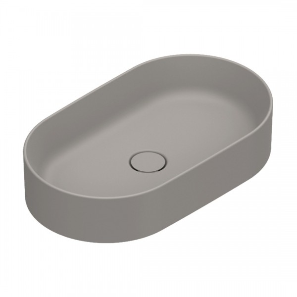Catalano Zero umywalka nablatowa 60x35 cm owalna tortora mat 0122600032