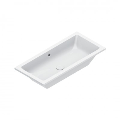 Catalano Zero umywalka podblatowa 80x37 cm prostokątna biała 0124810001