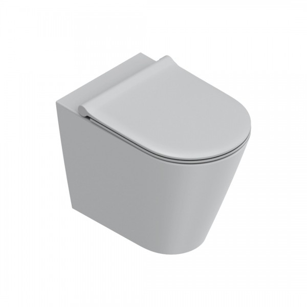Catalano Zero muszla WC stojąca Silentech szary mat 0114550023