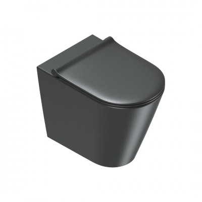 Catalano Zero muszla WC stojąca Silentech czarny mat 0114550022